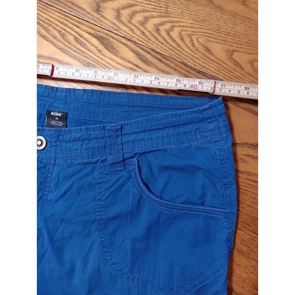 KUHL SHORTS Mens 14 BLUE  Cargo ?  Preowned  Summer Spring Vacation Casual Used - Picture 7 of 10